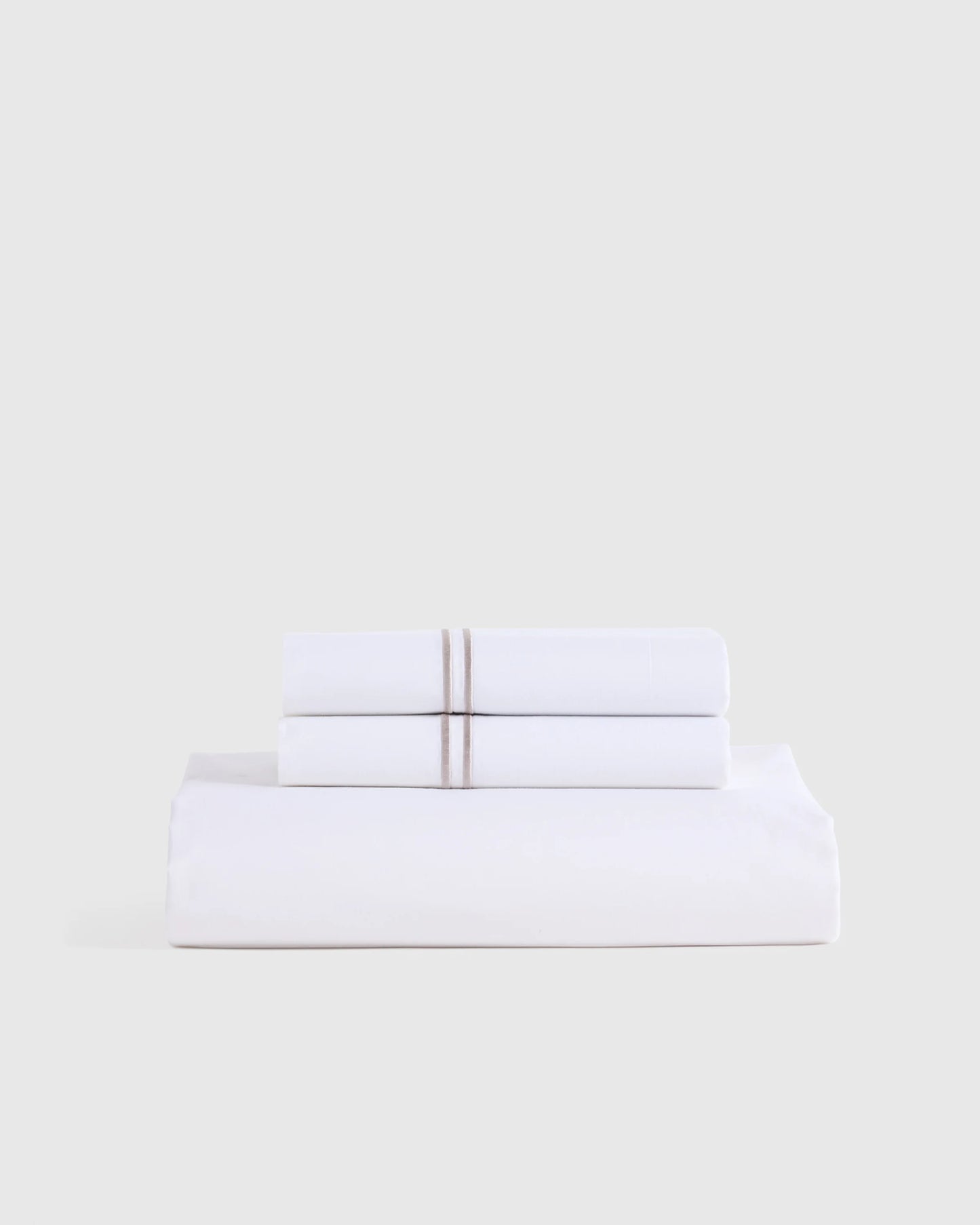 Organic Crisp Percale Fitted Sheet Set - Twin / Espresso
