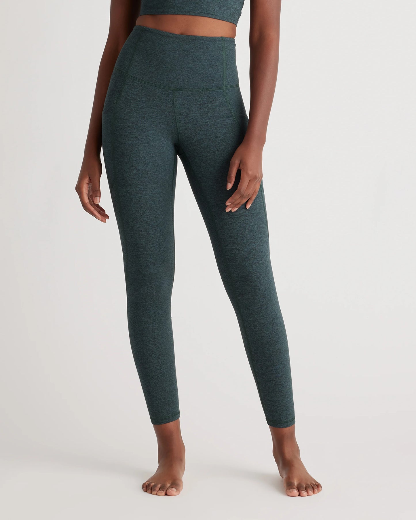 Ultra-Soft High-Rise Pocket Legging - XS / Heather Espresso