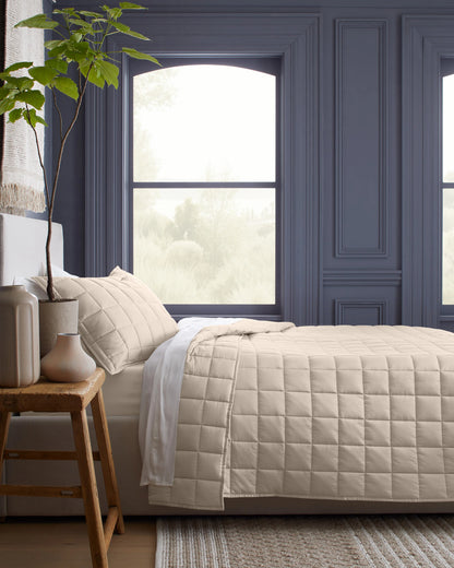 Bamboo Box Quilt - Twin / Sage