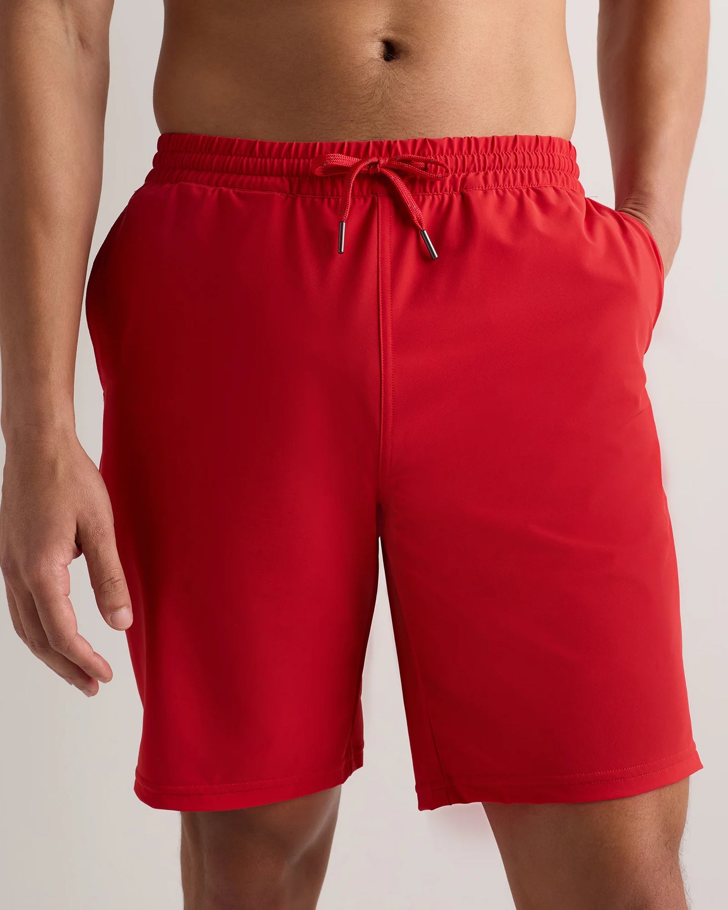 Italian Swim Trunks - 9" - S / Navy Palms