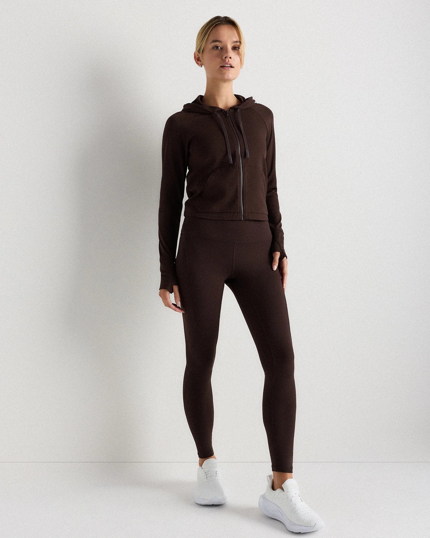 Ultra-Form Hooded Crop Jacket - XS / Black