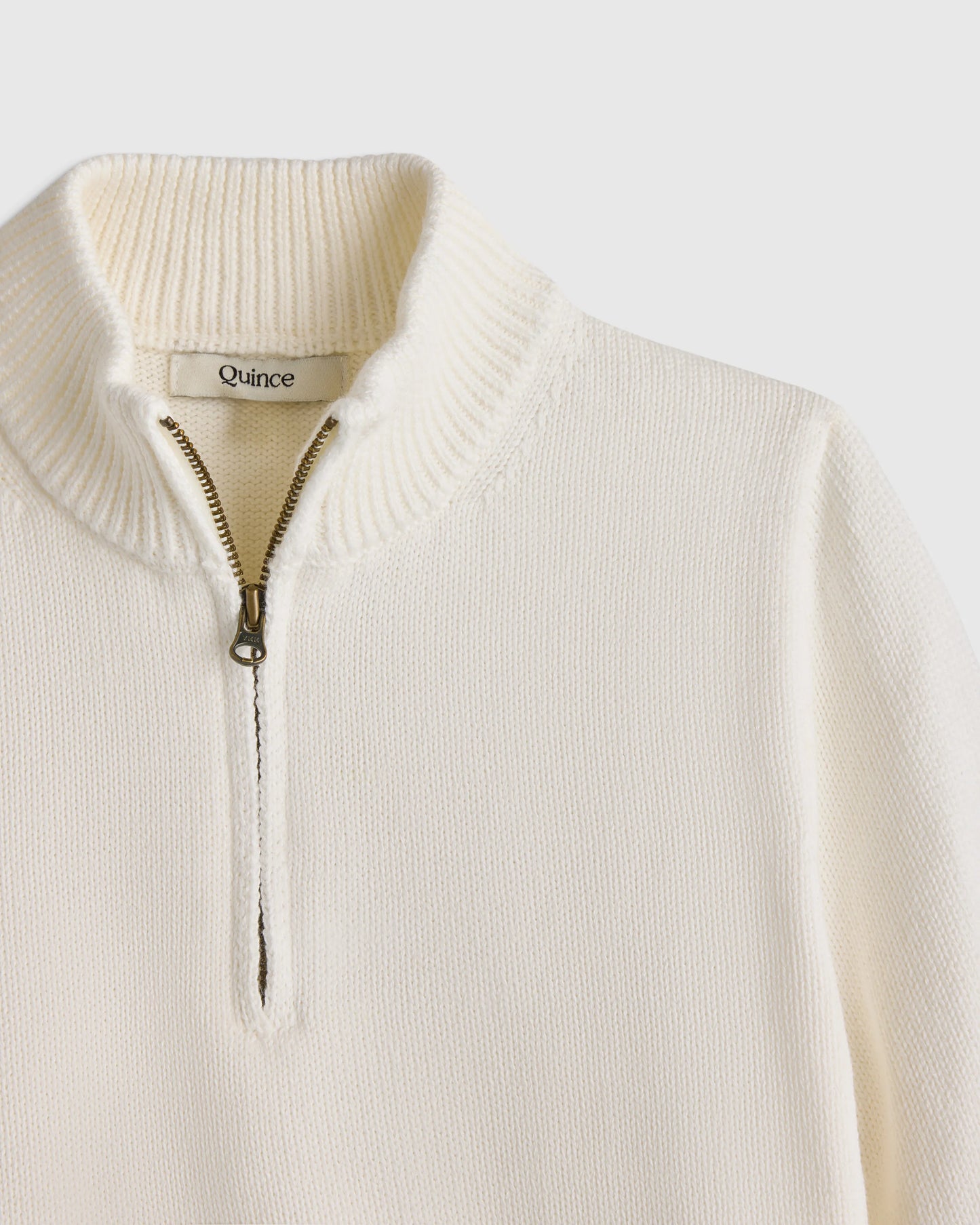 Boys 100% Organic Cotton Quarter-Zip Sweater - 6 / Navy