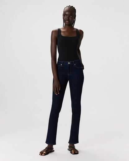 Luna Stretch Slim Straight Jeans - 24 / Black