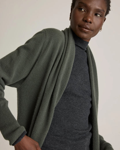 Mongolian Cashmere Duster Cardigan Sweater - XS / Oatmeal