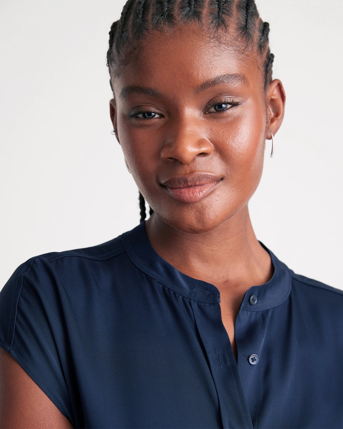 Washable Stretch Silk Midi Shirt Dress - XS / Black