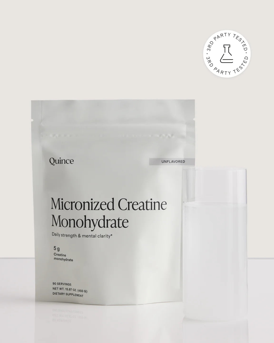 Micronized Creatine Monohydrate - 90 Servings / No Color