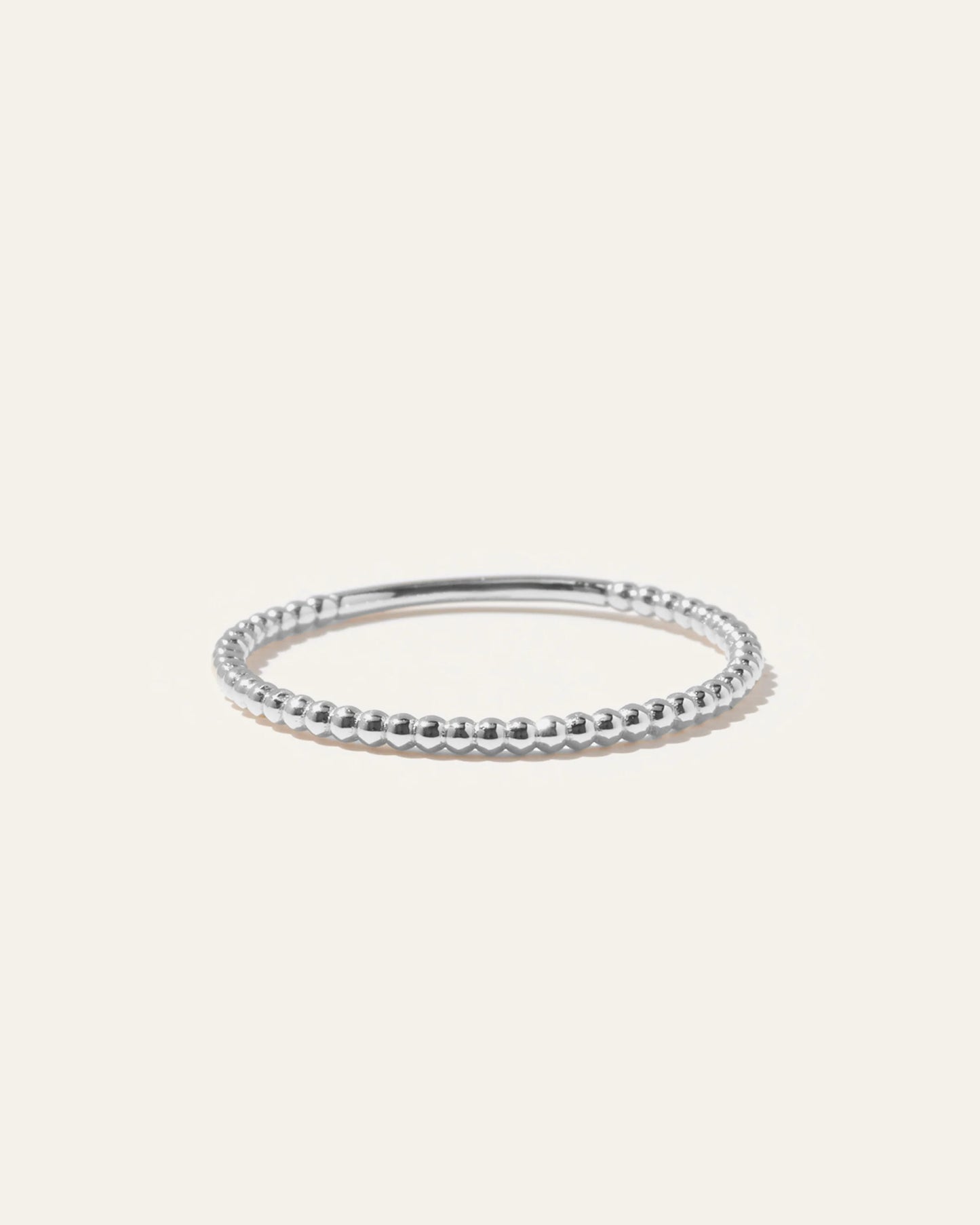 14K Gold Beaded Ring - 4 / Yellow Gold