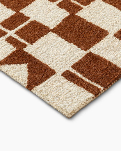 Zion Wool Rug - 5' x 8' / Rust