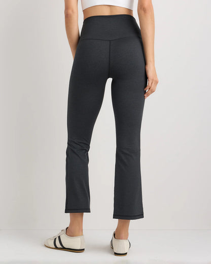 Ultra-Soft Cropped Bootcut Pants - XS / Heather Black