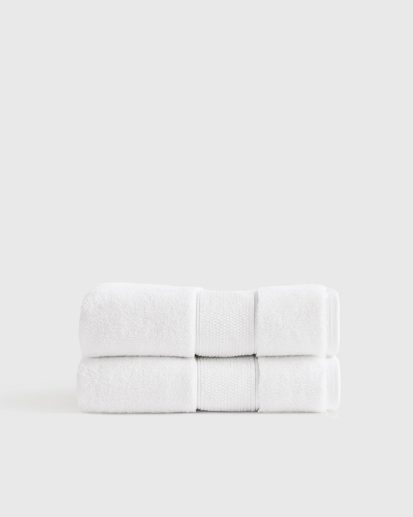 Classic Organic Turkish Cotton Hand Towel (Set of 2) - One Size / White