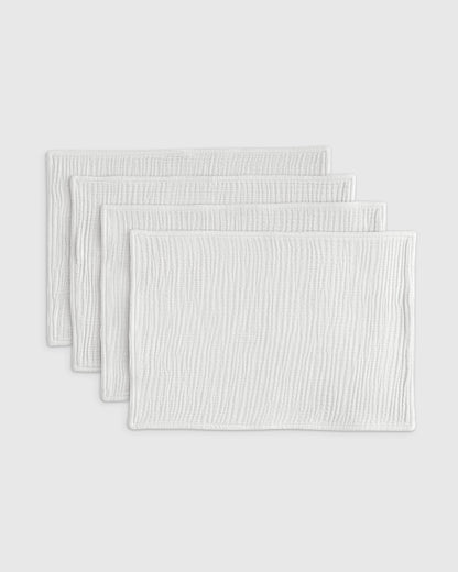 Organic Cotton Gauze Placemats - One Size / Chocolate