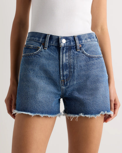 Bella Rigid Cut Off Shorts - 24 / Powder Blue Distressed Fray