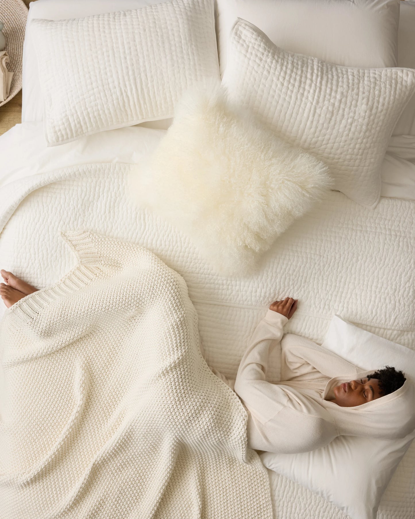 Cotton Fisherman Throw - 50x60 / Espresso