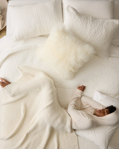 Cotton Fisherman Throw - 50x60 / Espresso