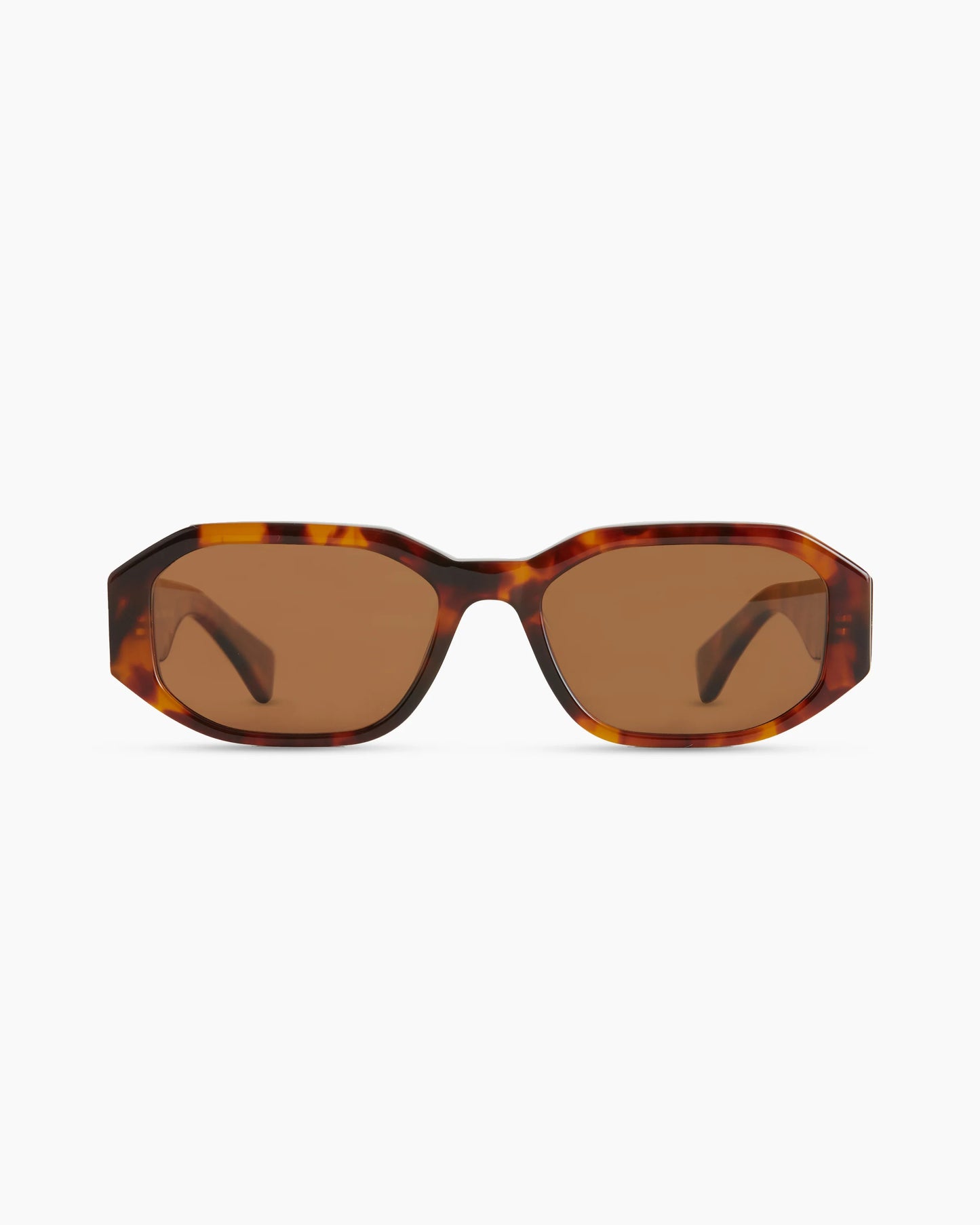 Cora Polarized Acetate Sunglasses - Wide / Black with Grey lens