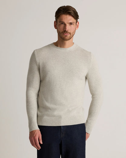 Luxe Baby Cashmere Crewneck Sweater - S / Heather Pewter