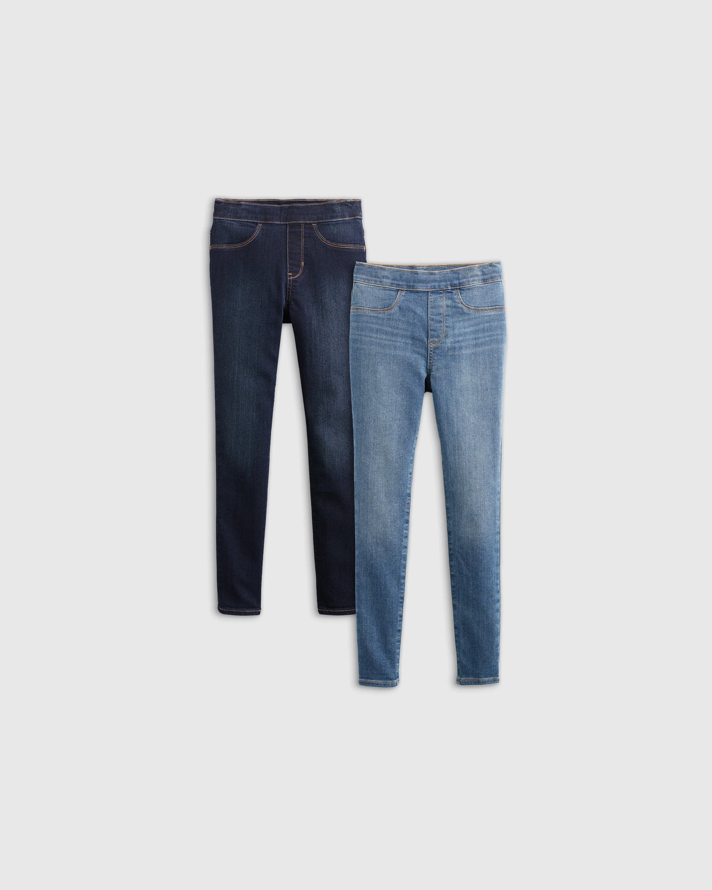 EcoStretch Pull On Jeggings 2-Pack - 9-12M / Dark Rise Wash/Medium Wash