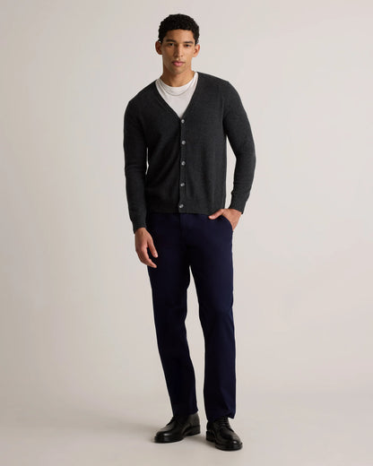 Mongolian Cashmere Cardigan Sweater - S / True Navy