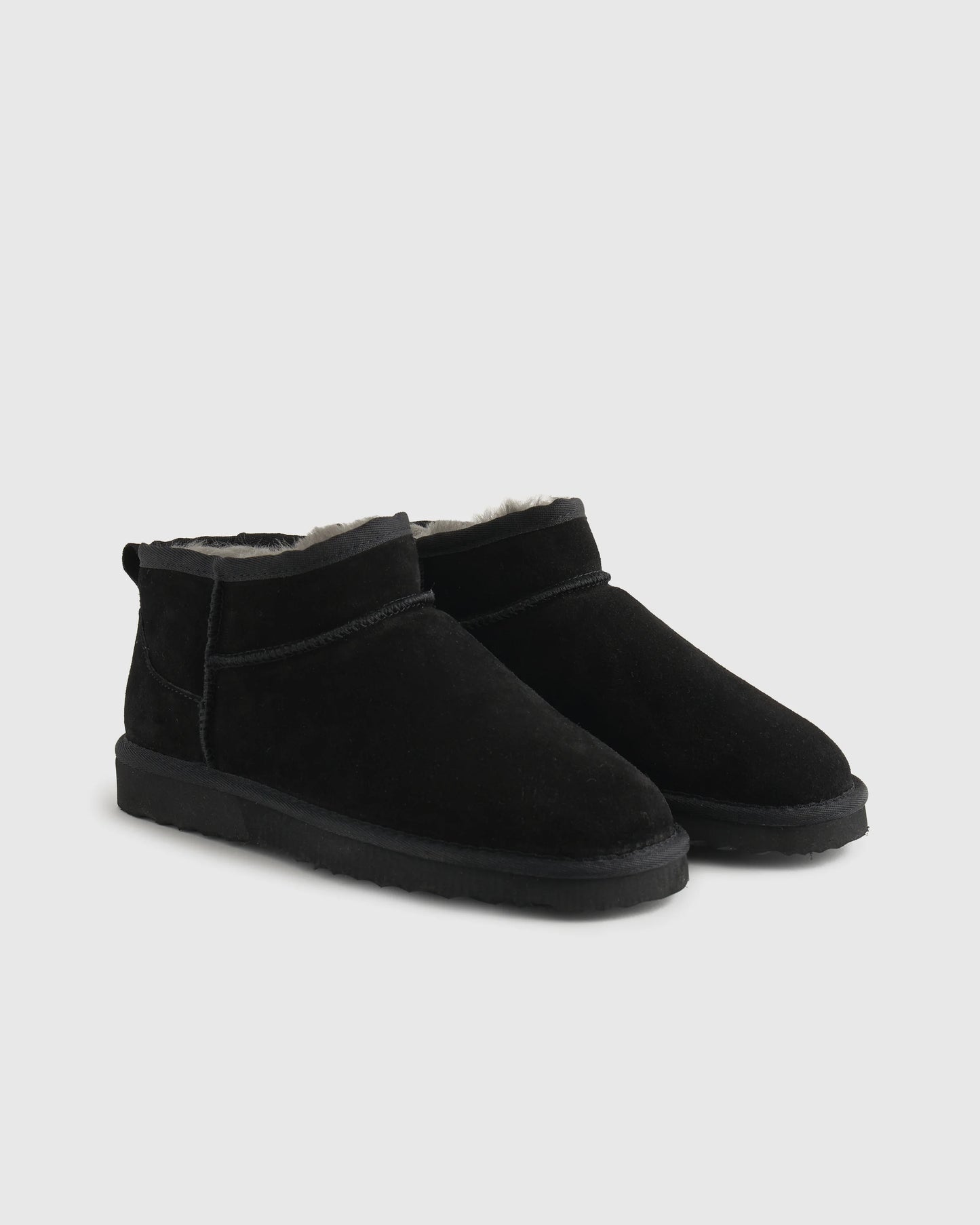 Australian Shearling Mini Boot - 6 / Black