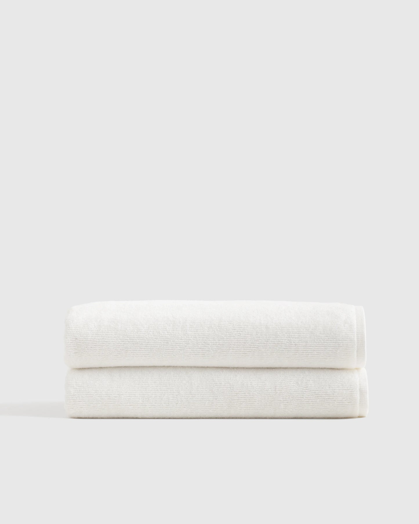 Turkish Ribbed Quick Dry Bath Sheet (Set of 2) - One Size / Mineral