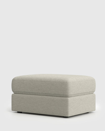 Ashford Deep Seat Ottoman in Performance Basketweave - One Size / Navy