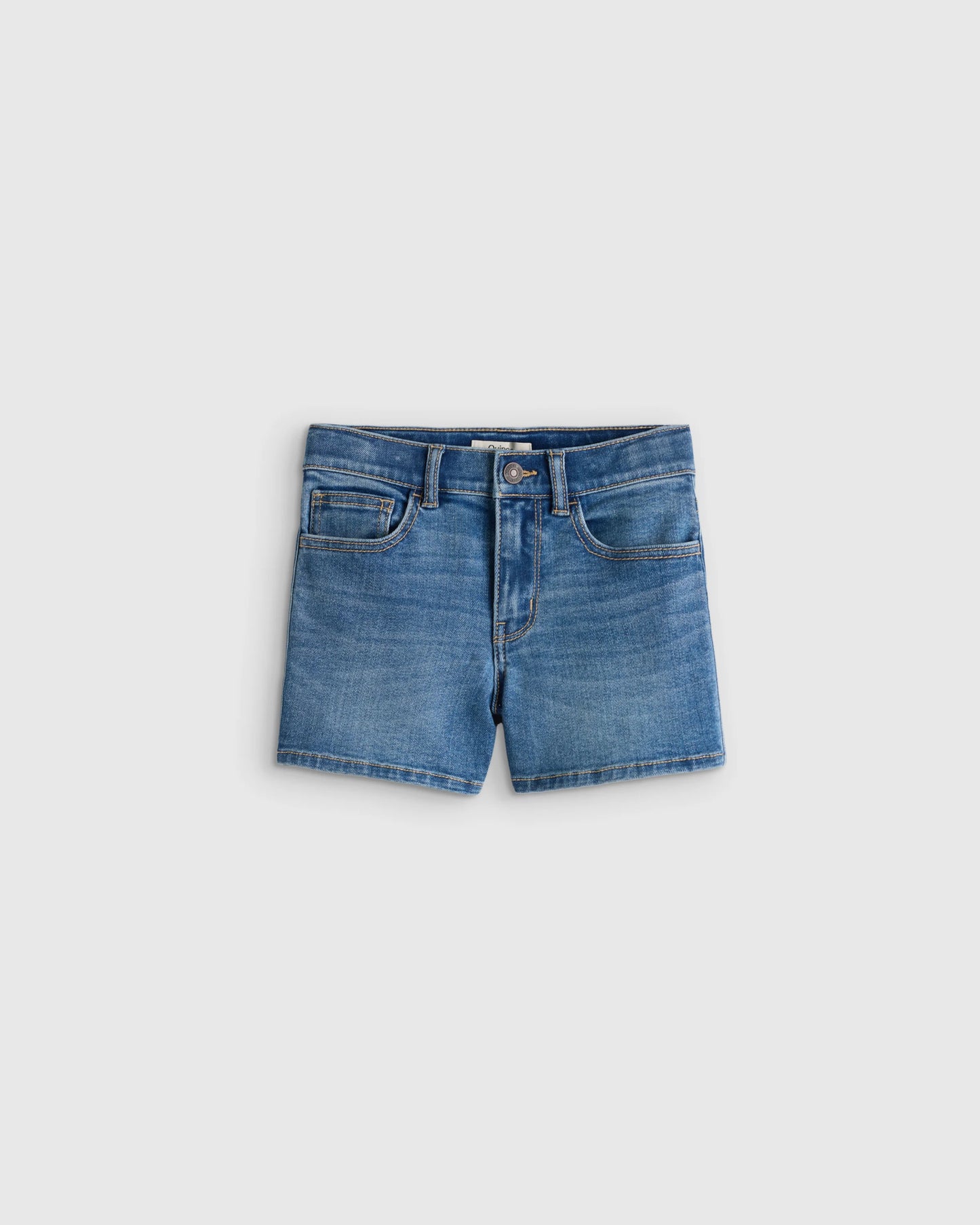 Girls Stretch Denim Short - 6 / Medium Wash