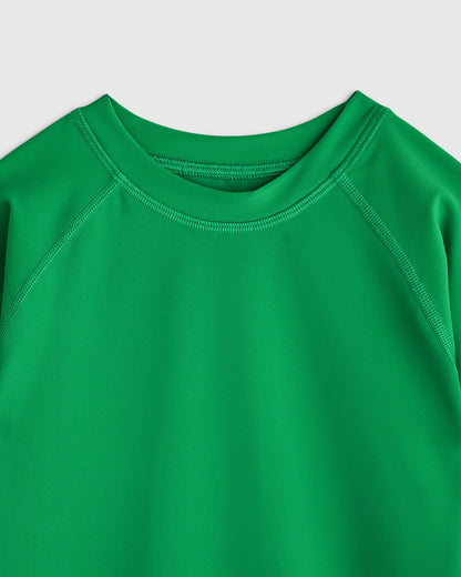 Long Sleeve Raglan Rash Guard - 6 / Island Aqua