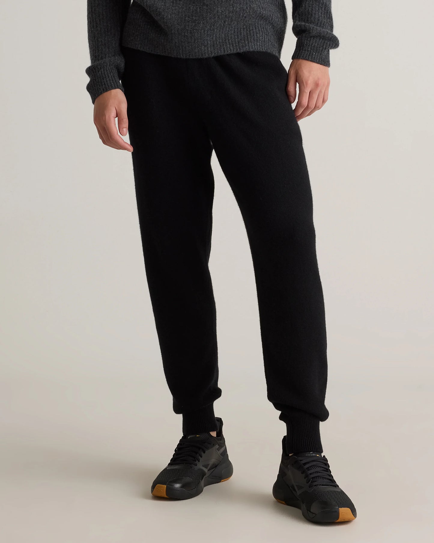 Mongolian Cashmere Jogger - S / Heather Truffle Brown