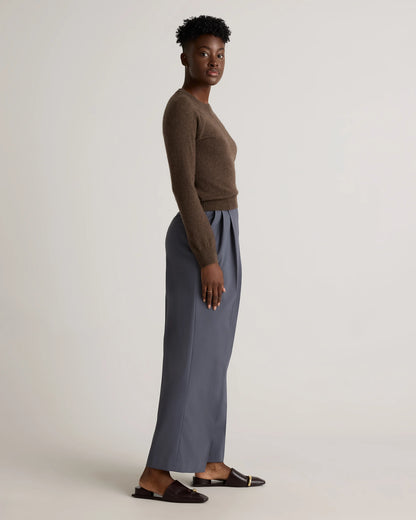 Mongolian Shrunken Cashmere Sweatshirt - XS / True Navy