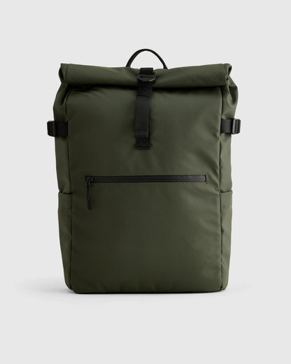 Weather Proof Roll-Top Backpack - One Size / Navy