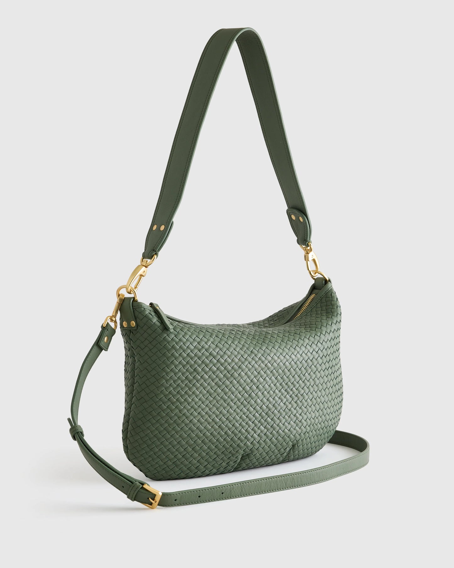 Sloane Handwoven Shoulder Bag - One Size / Cognac