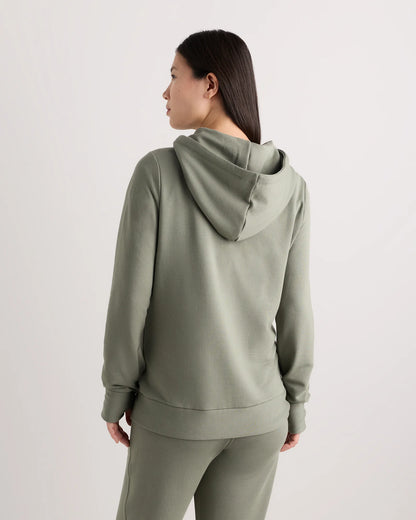 SuperSoft Fleece Maternity & Nursing Hoodie - XS / Off-White