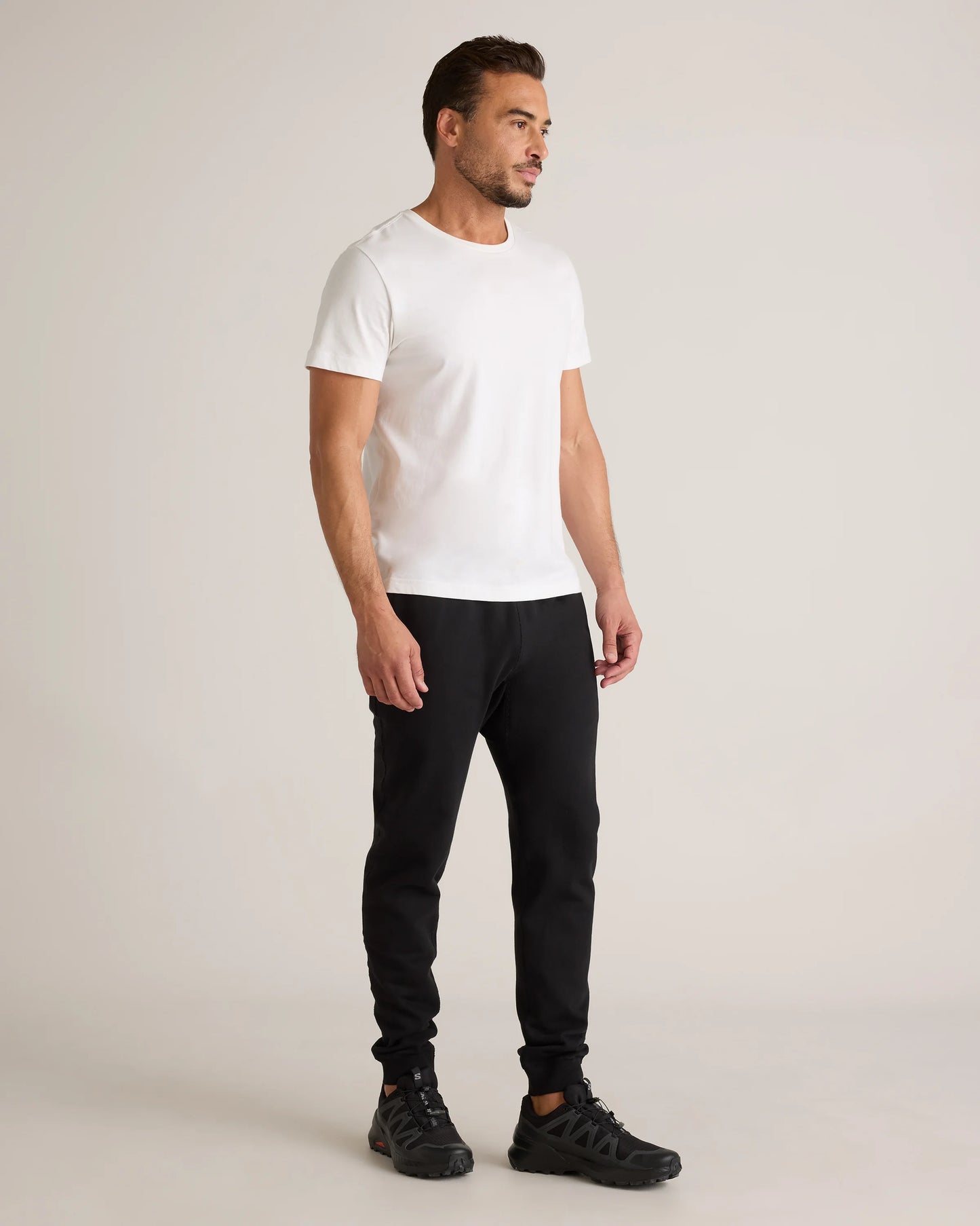 Organic Midweight French Terry Slim Joggers - XS / Light Heather Grey