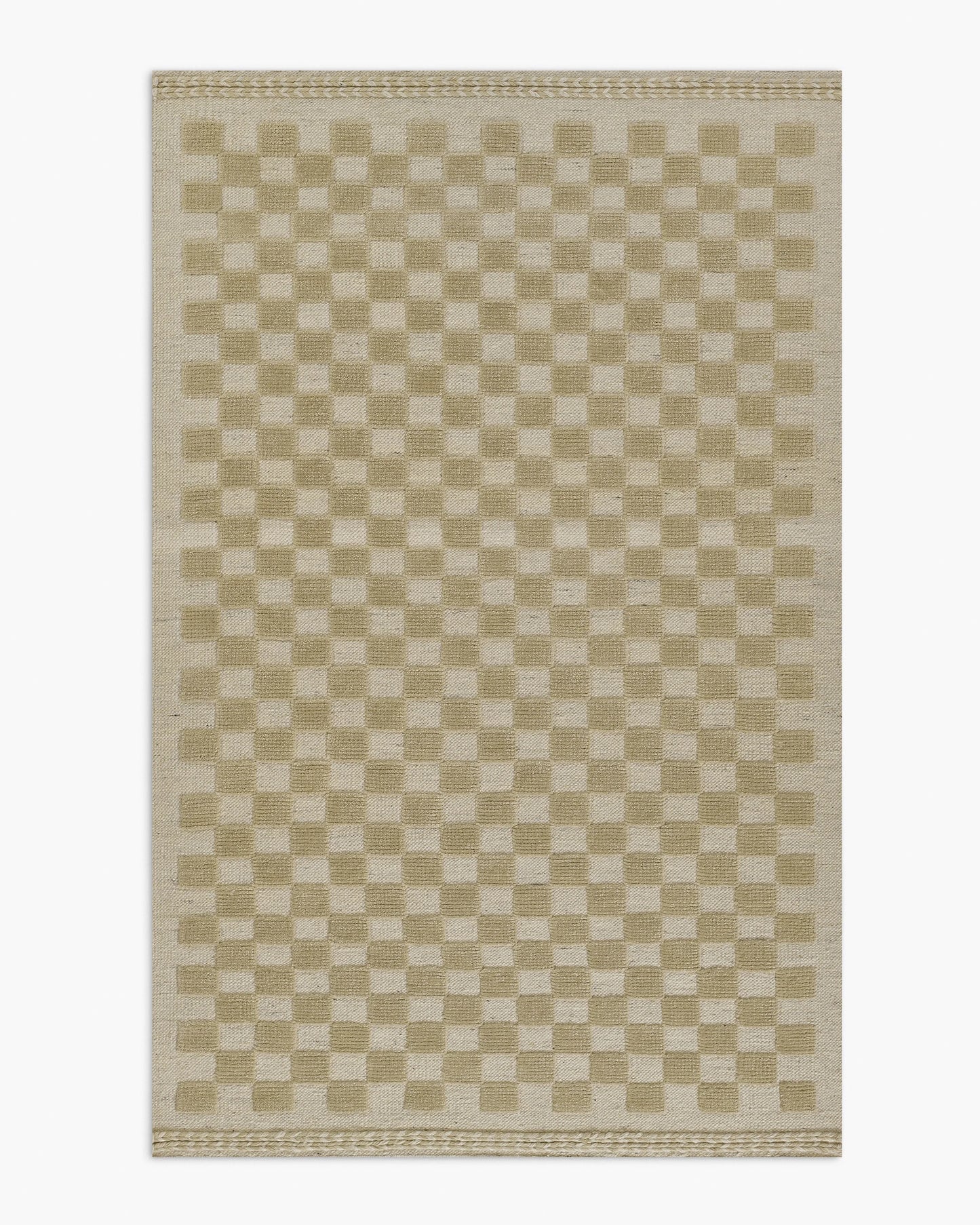 Romy Handwoven Wool Rug - 5' x 8' / Beige