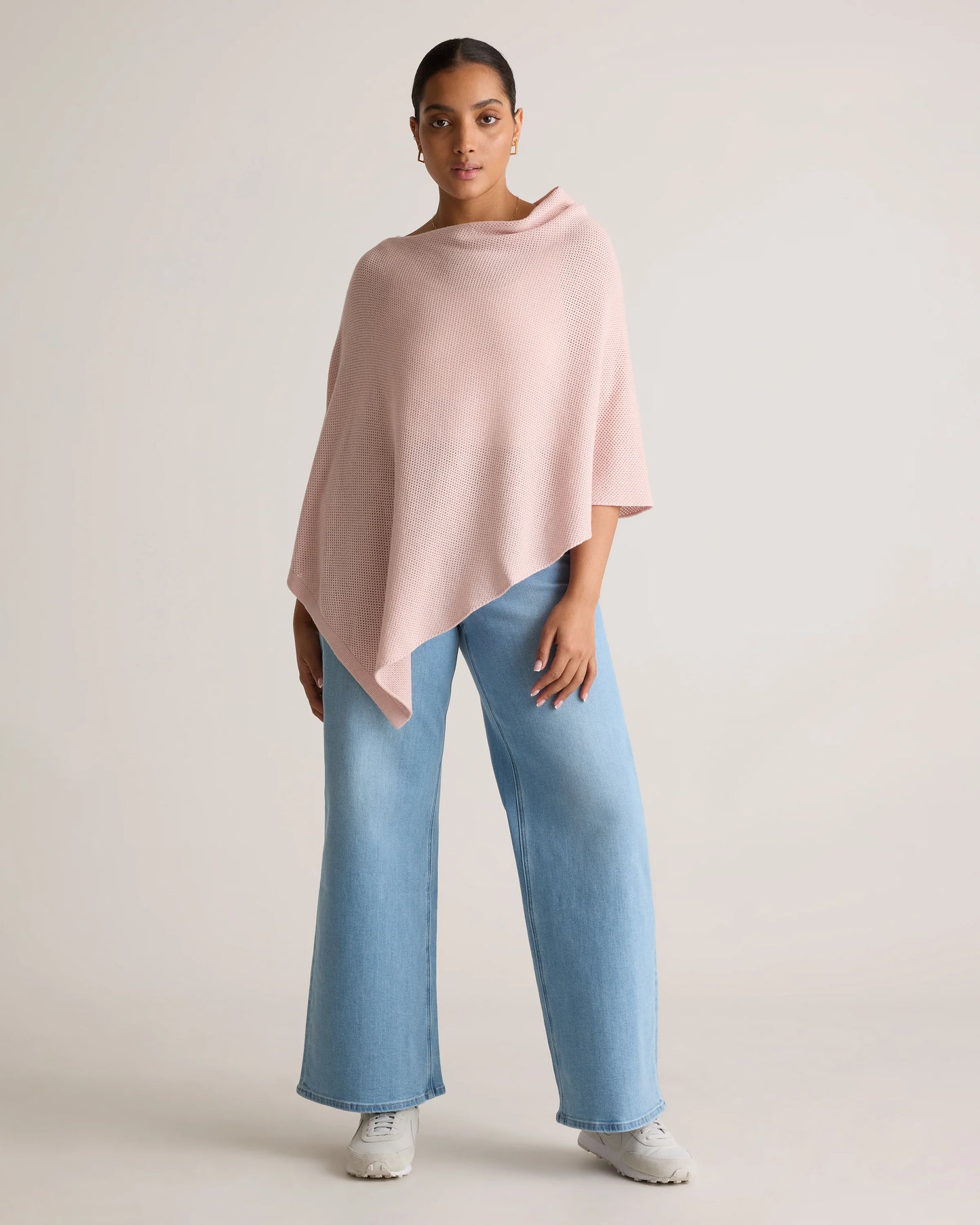 Lightweight Cotton Cashmere Nursing Shawl - One Size / Pale Custard Yellow