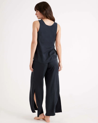 100% Washable Silk Pajama Pants - XS / Indigo