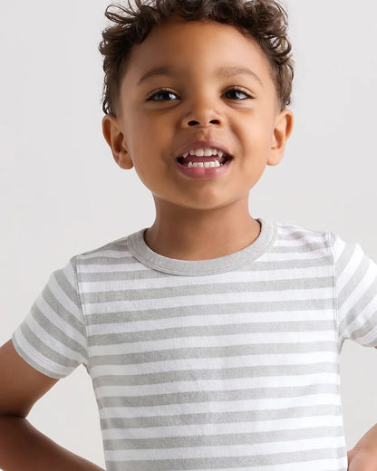 100% Organic Cotton Short Sleeve and Pant Pajama Set - 2T / Planets