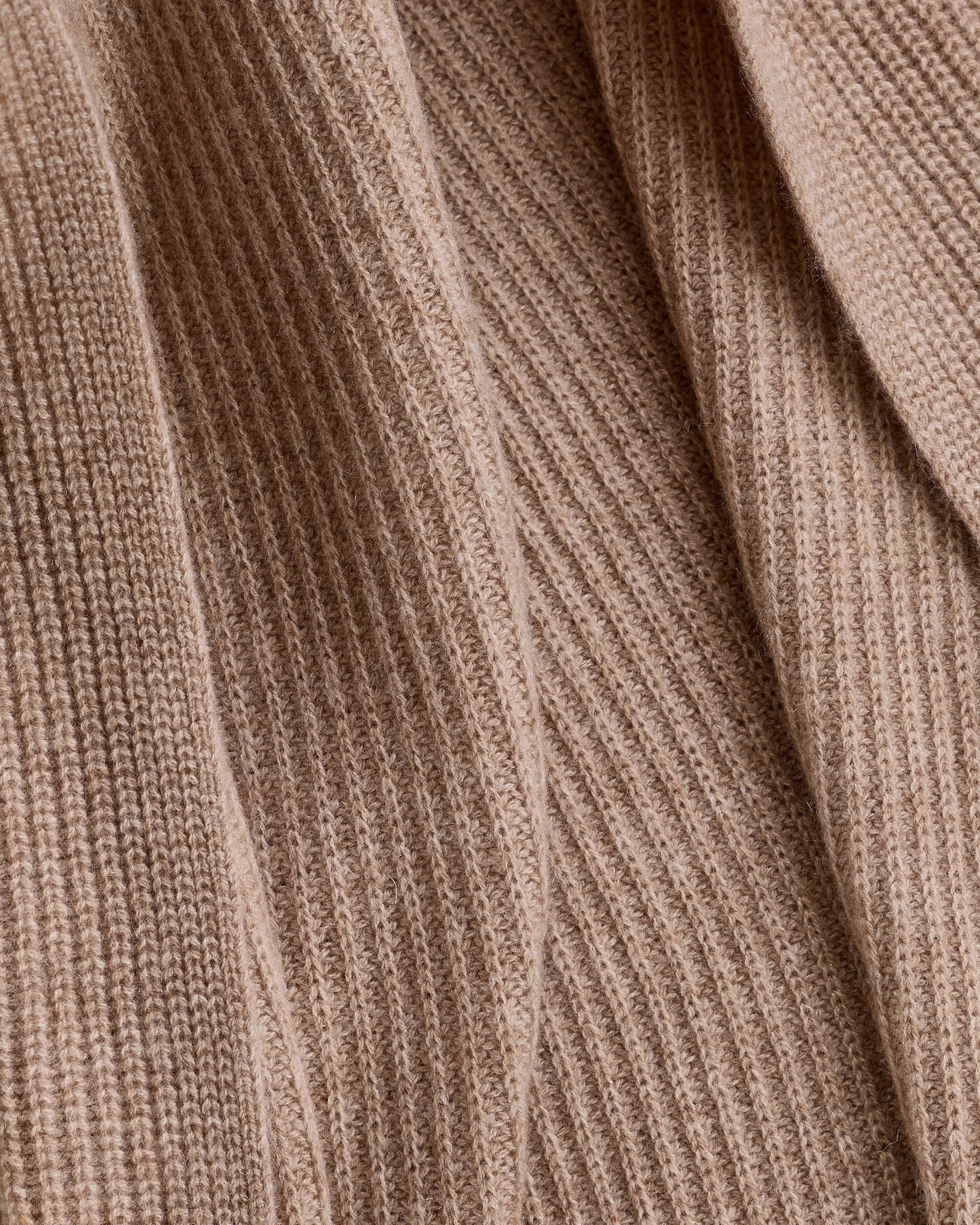 Ribbed Knit Cashmere Throw - 50x70 / Oatmeal