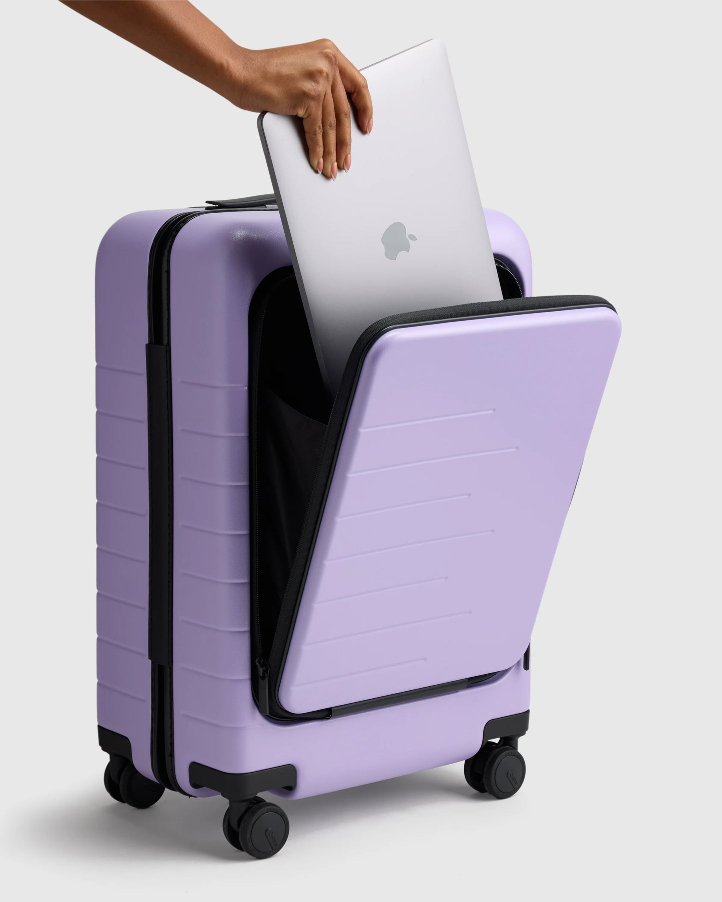 Front Pocket Carry-On Suitcase - One Size / Lavender