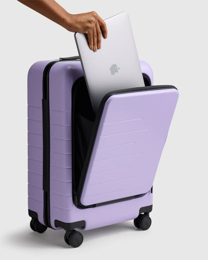 Front Pocket Carry-On Suitcase - One Size / Lavender