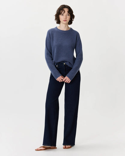 Mongolian Cashmere Fisherman Crewneck Sweater - XS / Teak