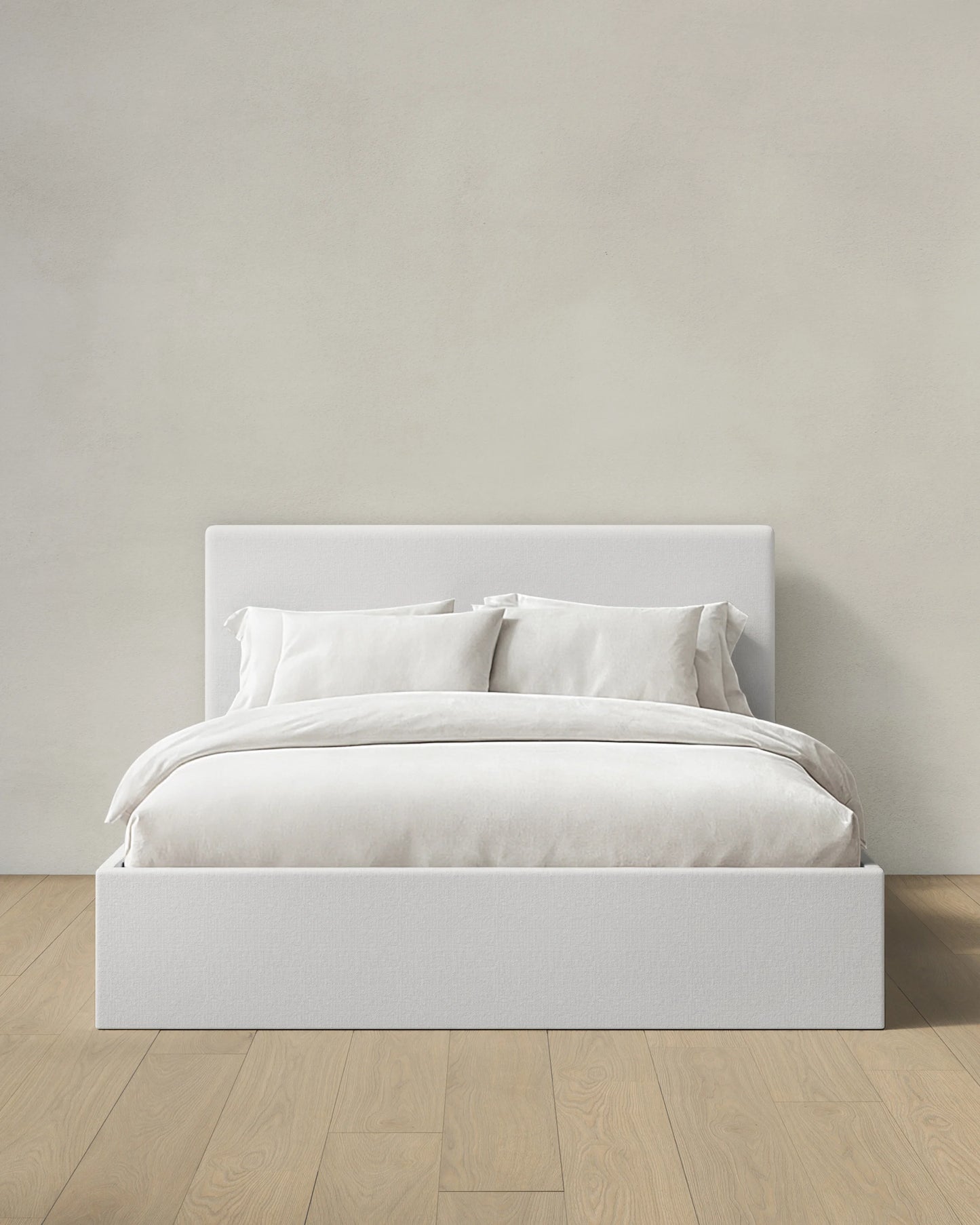 100% Linen Square Bed - Full / Canvas