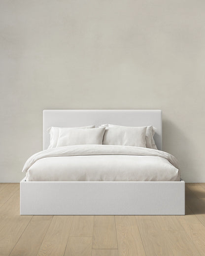 100% Linen Square Bed - Full / Canvas