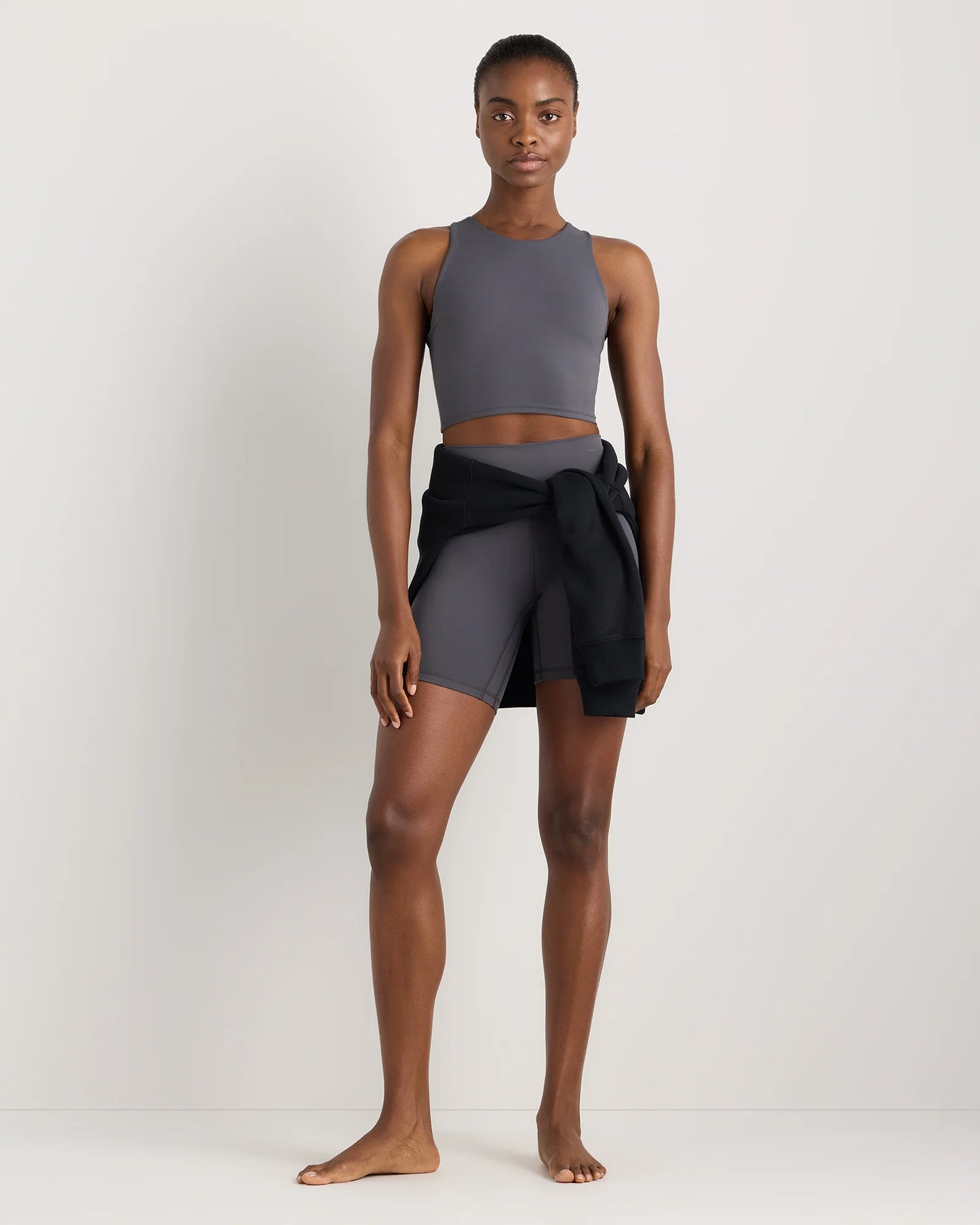 Ultra-Form High-Neck Cropped Tank - XS / Black Camo