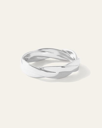 Silver Twisted Cable Band - 7 / Sterling Silver