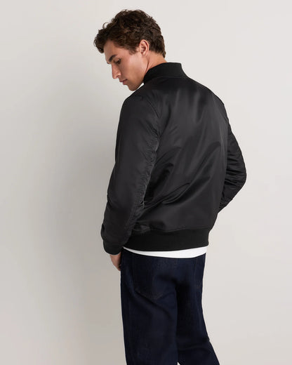 Flight Nylon Bomber Jacket - S / Navy