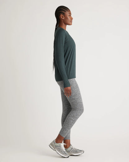 Flowknit Breeze Long Sleeve Top - XS / Heather Deep Navy
