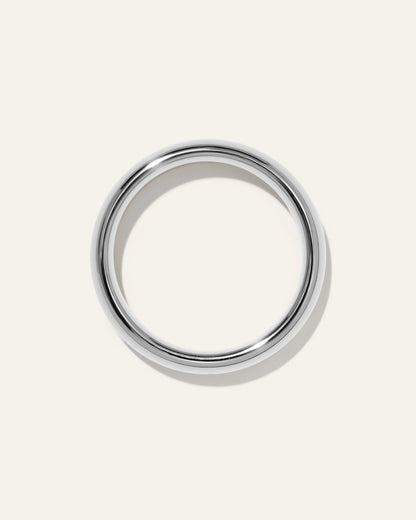 Tungsten Carbide Rounded Band - 7 / 24K Gold Plated