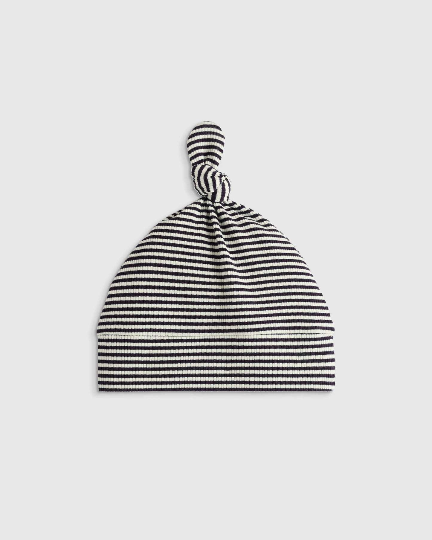 Softest Rib Hat (2-Pack) - 0-6M / Ivory/Grey Stripe