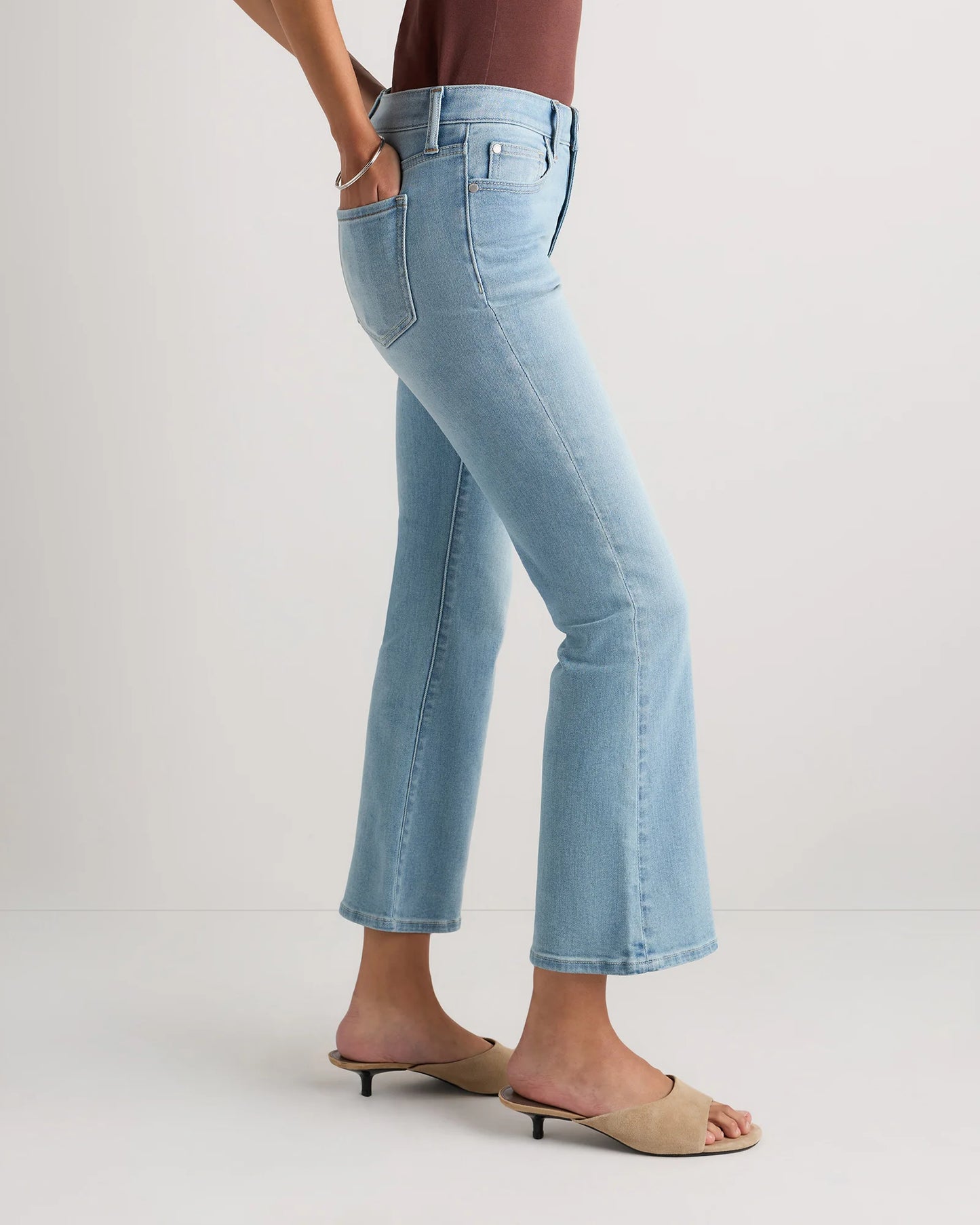 Luna Stretch Flare Jeans - 24 / Black